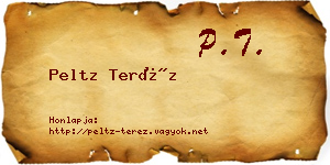 Peltz Teréz névjegykártya